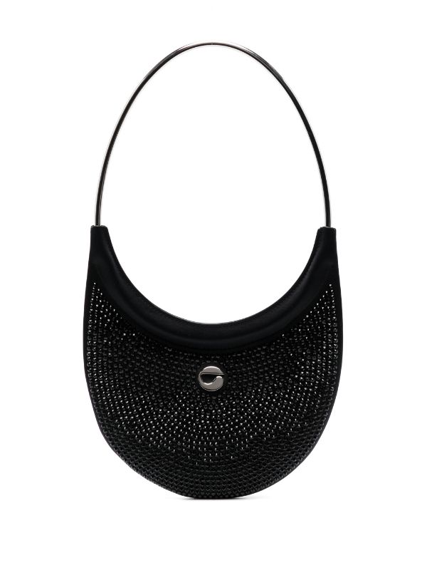 Coperni Ring Swipe crystal-embellished Bag | Black | FARFETCH PT