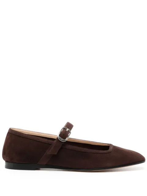 Le Monde Beryl buckled suede ballerina shoes