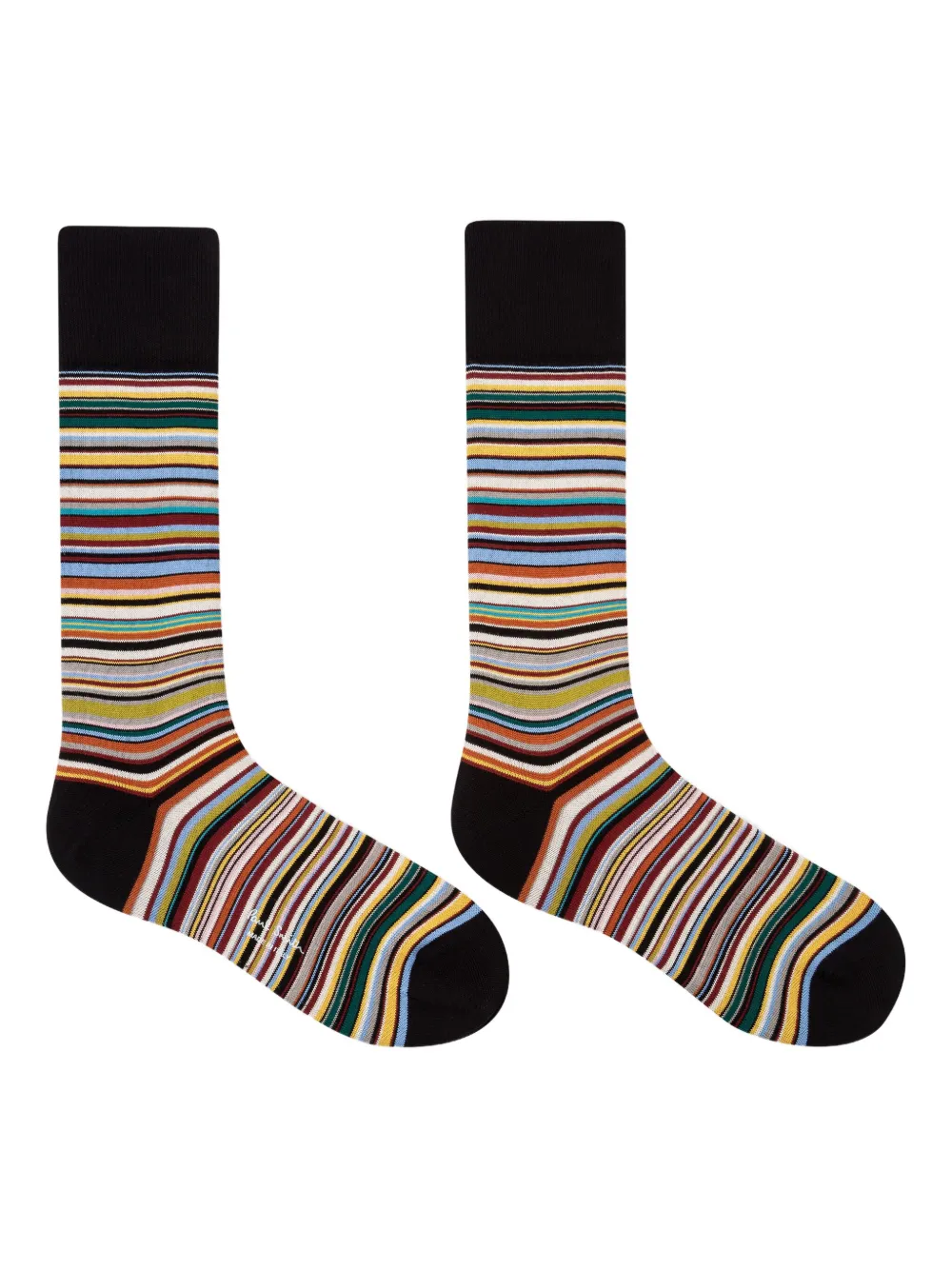 Paul Smith multi-striped cotton socks | Black | Image 1