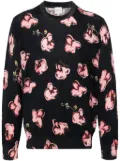 Paul Smith Orchid-print cotton jumper - Blue