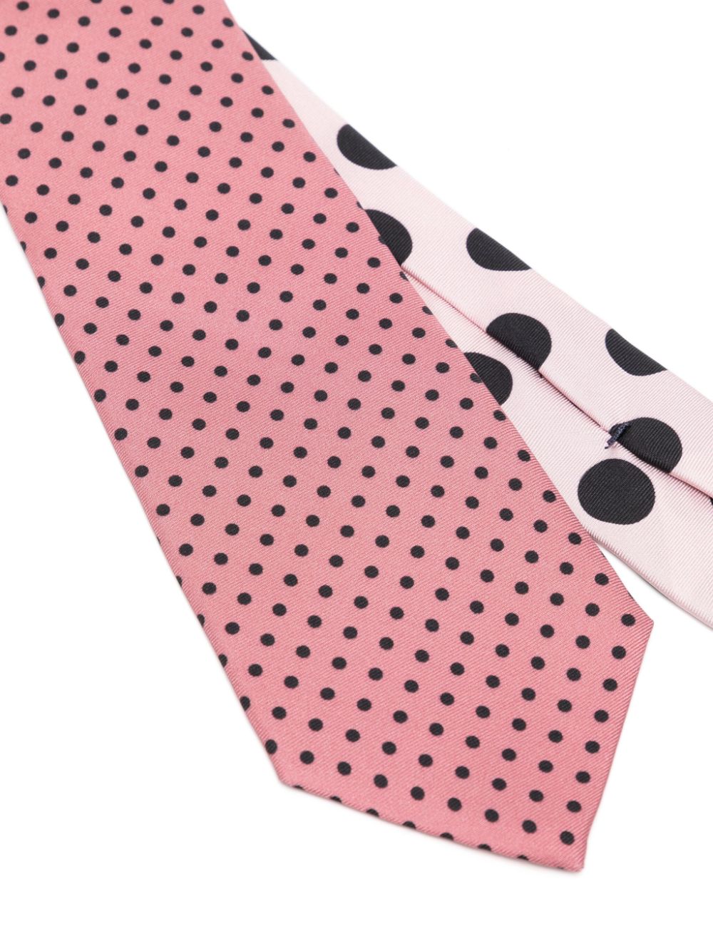Shop Paul Smith Polka-dot Silk Tie In Pink
