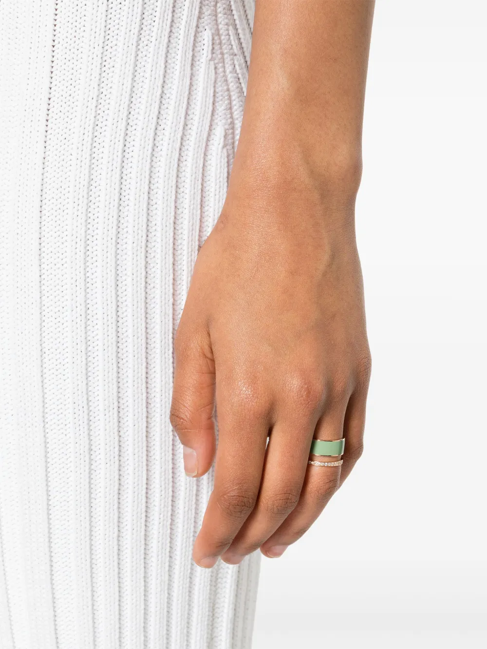 Repossi 18kt roségouden ring met diamant - Roze