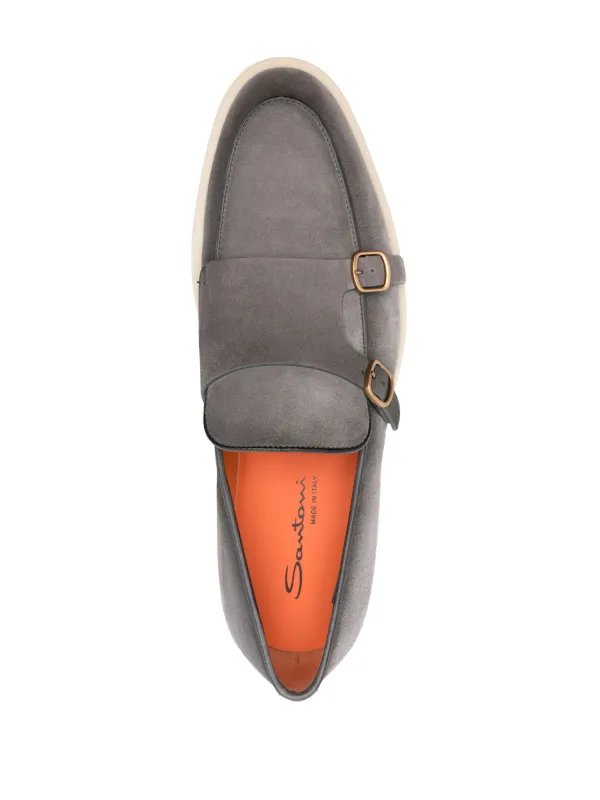 Santoni rubber sole Monk Shoes Farfetch