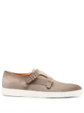 Santoni rubber-sole monk shoes - Neutrals