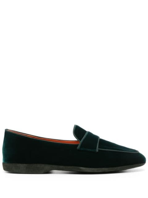 Santoni velvet slip-on slippers