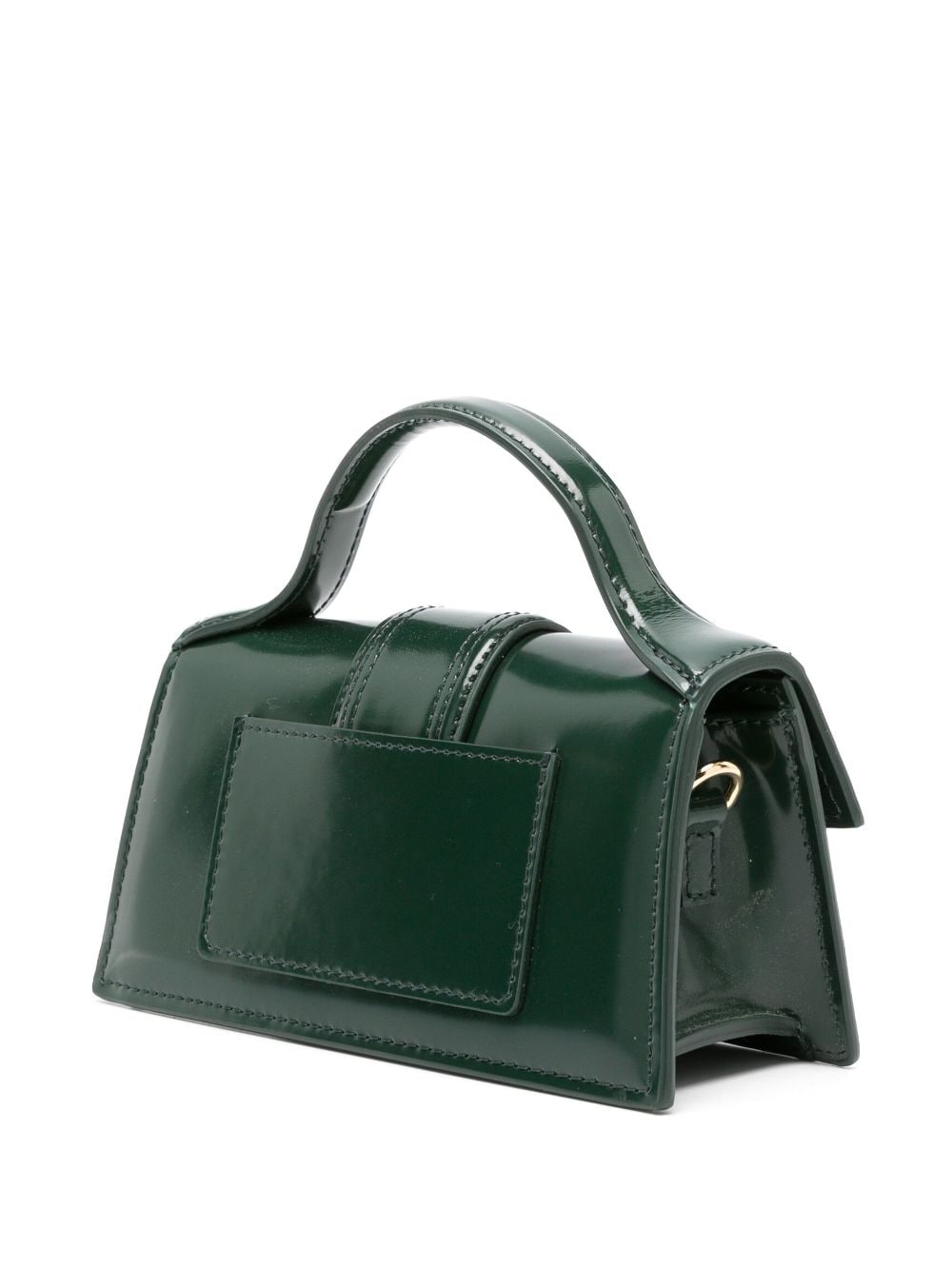 Shop Jacquemus Le Bambino Leather Tote Bag In Green