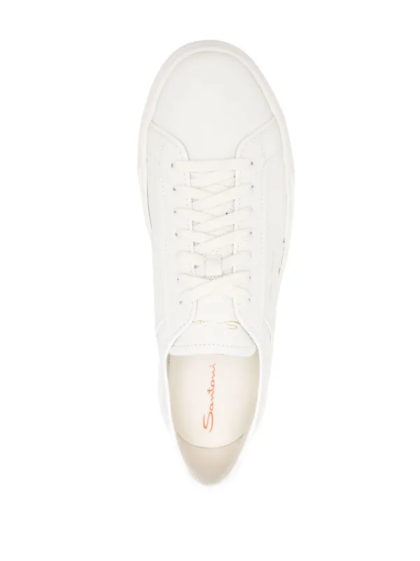 Santoni レザースニーカー | ホワイト | FARFETCH JP