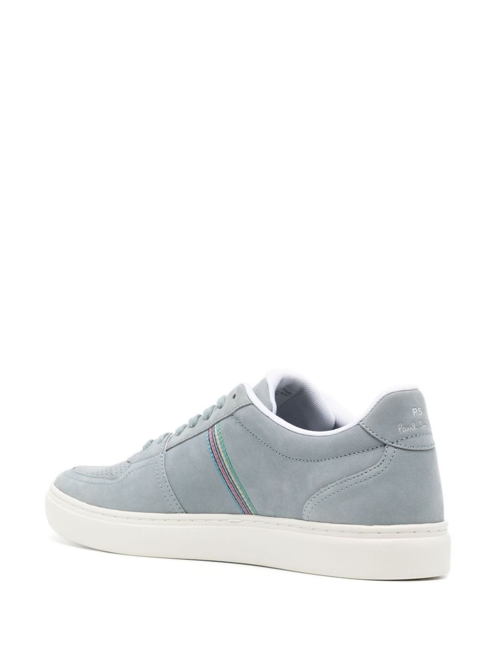 Shop Ps By Paul Smith Logo-patch Leather Sneakers In Blue
