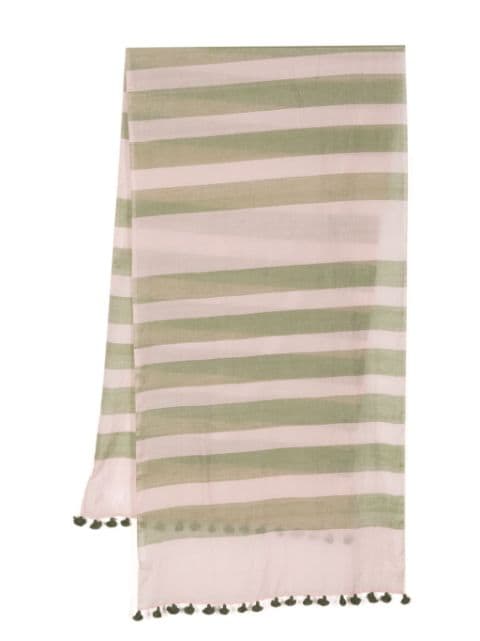 Paul Smith tassel-detail striped scarf