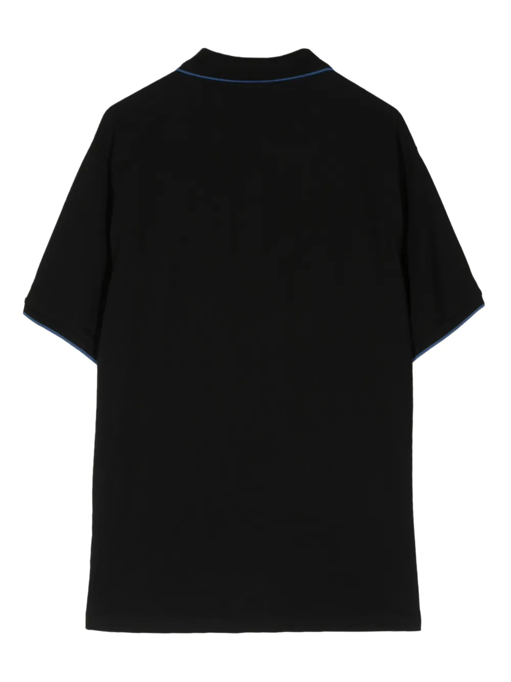 Shop Ps By Paul Smith Contrast-tipping Supima Cotton Polo Shirt In Black