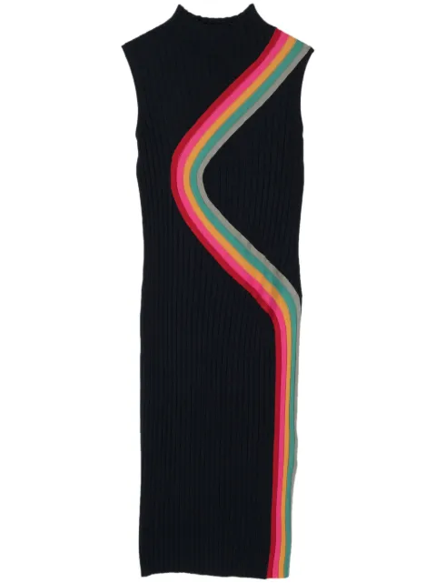 PS Paul Smith vestido midi tejido de canalé Swirl