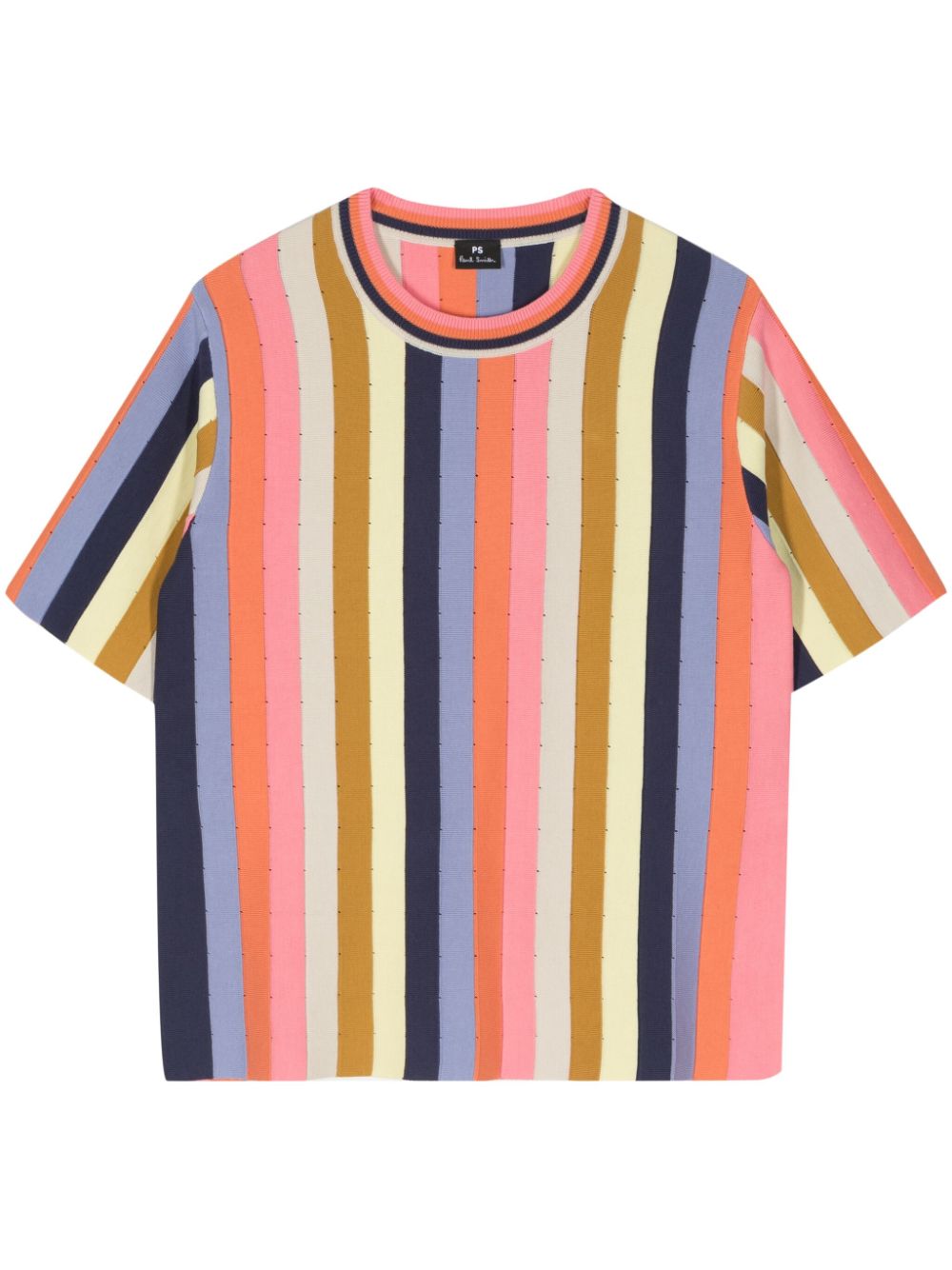 Ps By Paul Smith Striped Knitted Top In Multi