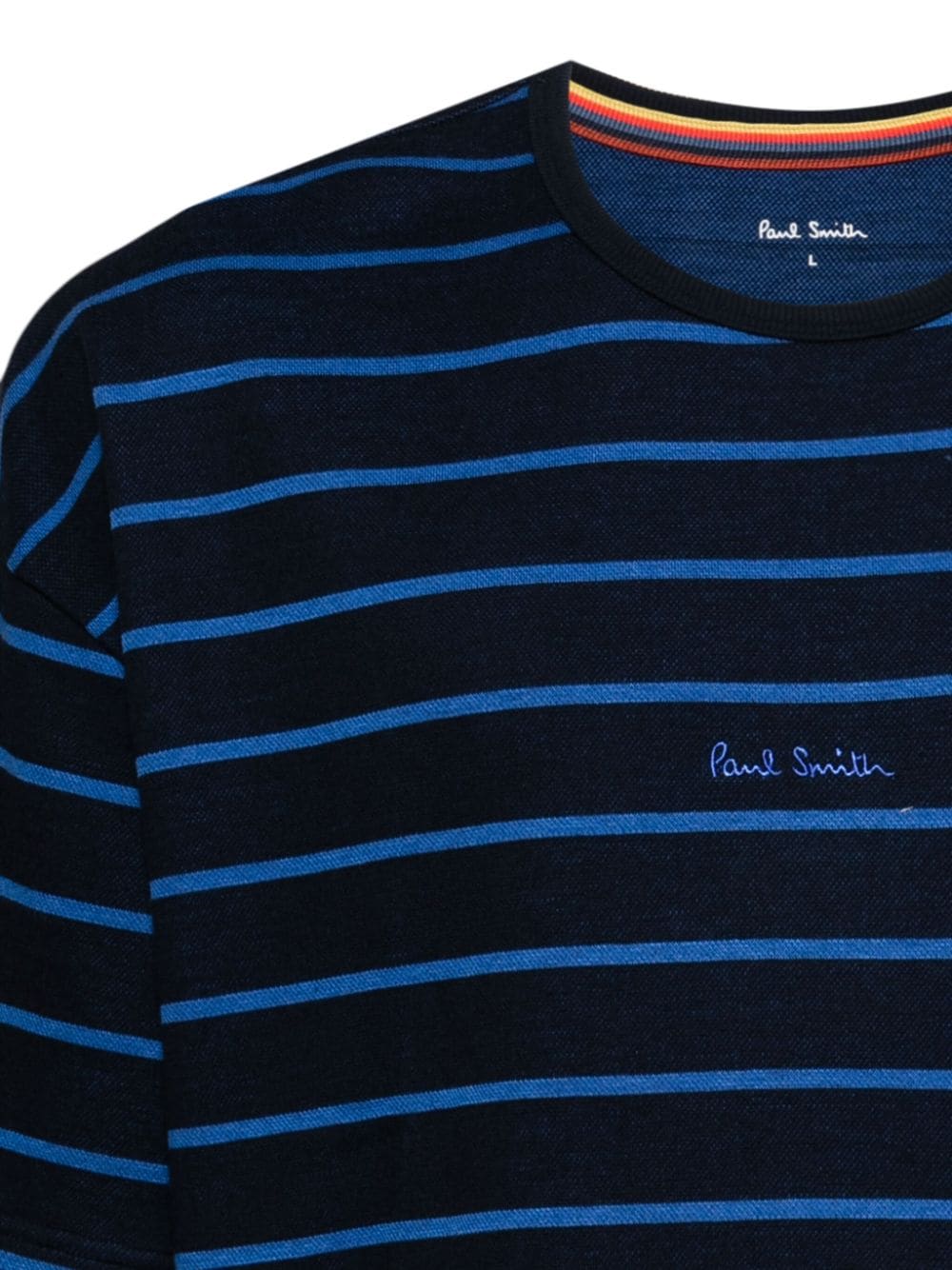 Shop Paul Smith Short-sleeved Striped Pyjama Top In Blue