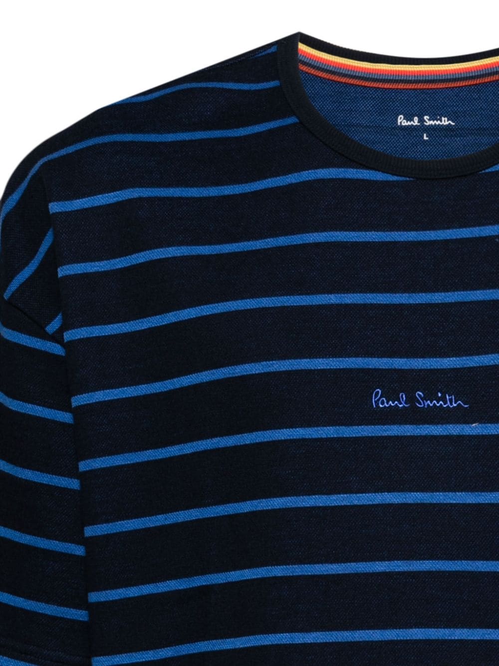 Paul Smith Gestreepte pyjamatop met korte mouwen - Blauw