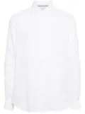 Paul Smith bib-front linen shirt - White