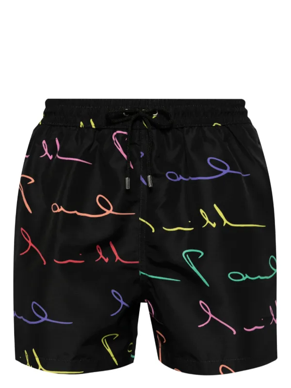 Paul Smith ロゴ トランクス水着 | ブラック | FARFETCH JP