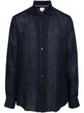 Paul Smith long-sleeve linen shirt - Blue