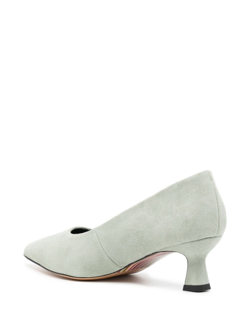 Shop Paul Smith Sonora 55mm Suede Pumps In Green