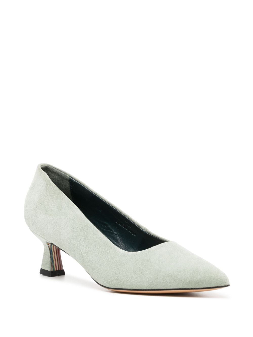 Shop Paul Smith Sonora 55mm Suede Pumps In Green