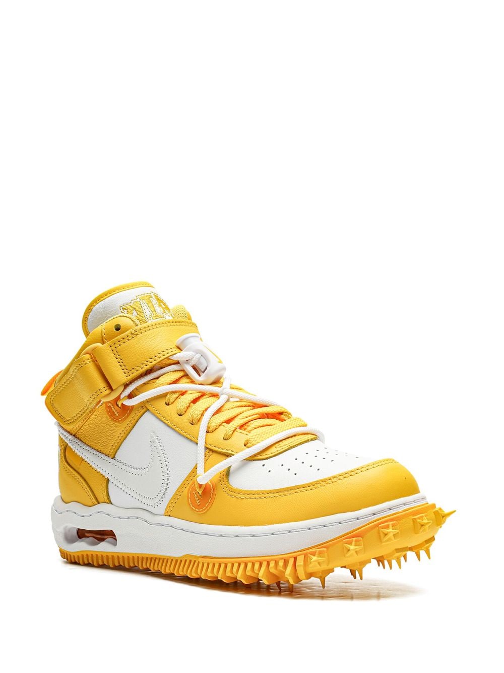 Shop Nike Air Force 1 Mid "off-white In Yellow