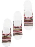 Paul Smith striped short socks (pack of three) - White