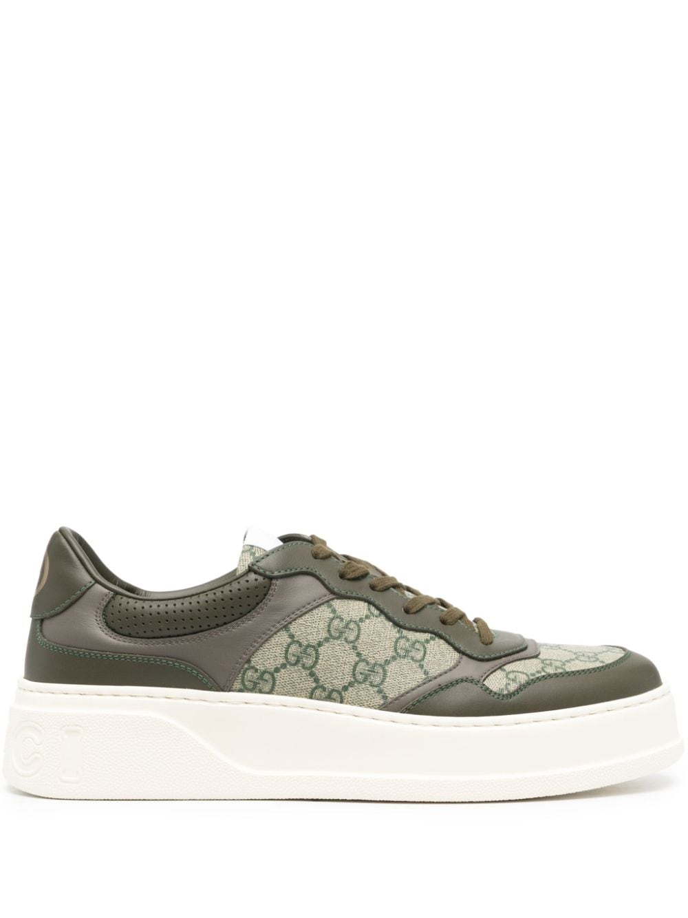 Gucci GG Supreme panelled sneakers Green