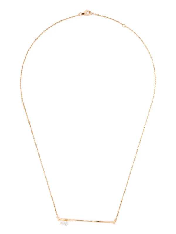 Repossi Serti Sur Vide チェーンリンク ネックレス 18Kローズゴールド