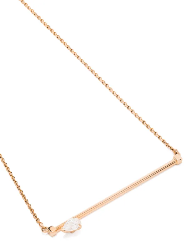 Repossi Serti Sur Vide チェーンリンク ネックレス 18Kローズゴールド 