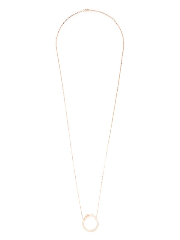 Repossi 18kt Rose Gold Antifer Diamond Pendant Necklace in Pink