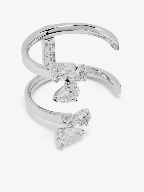 Repossi 18kt white gold Serti sur Vide diamong ring