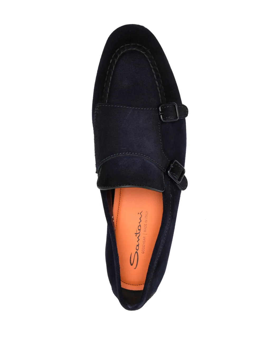 Santoni モンクストラップ スエードシューズ | ブルー | FARFETCH JP