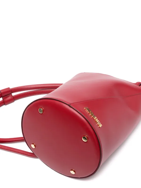 Jacquemus Le Petit Tourni Bucket Bag | Red | FARFETCH IN