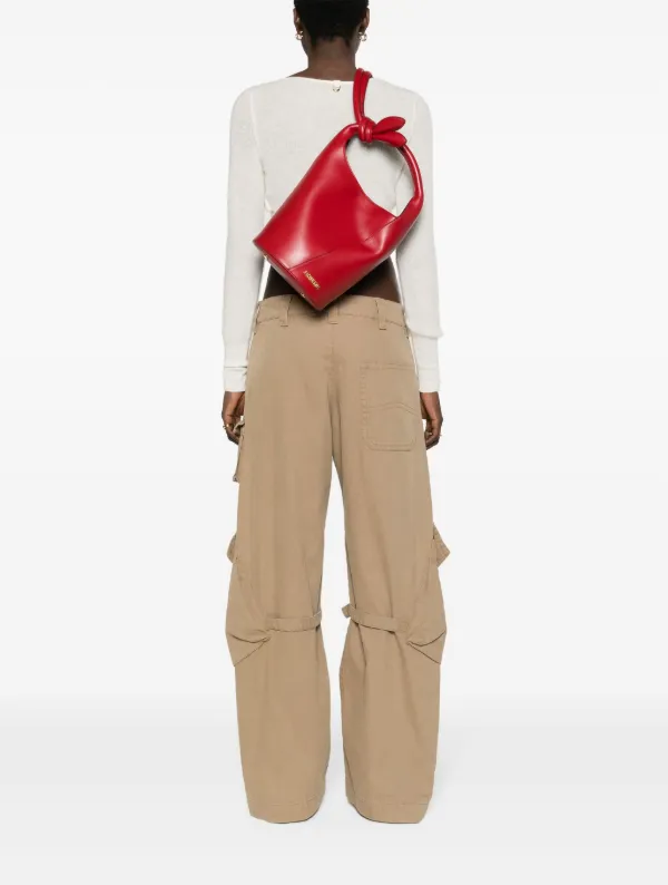 Khaki shop bucket bag