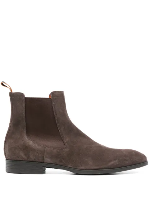 Santoni suede Chelsea boots