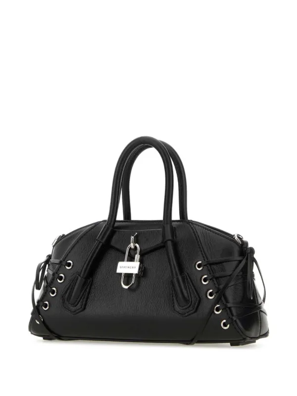 Givenchy mini Antigona crossbody bag women Calf Leather Silk Viscose One Size Black