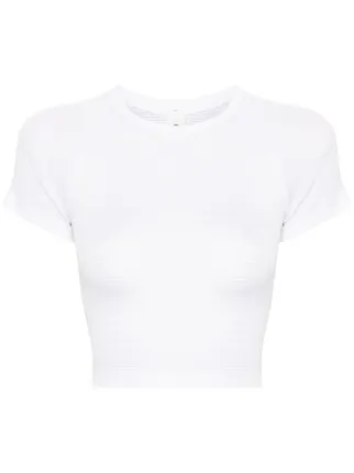 Lululemon Swiftly Tech Cropped T-shirt | White | FARFETCH