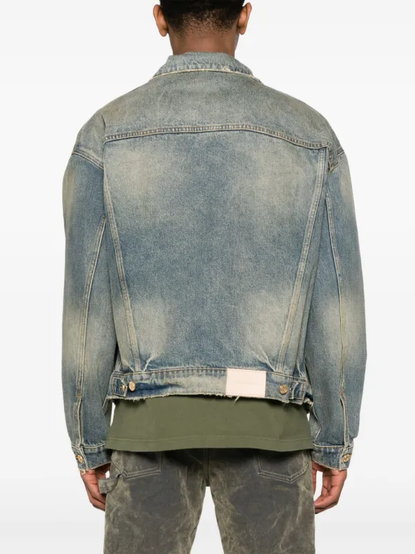 Purple Brand P027 オーバーサイズ デニムジャケット | ブルー