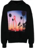 Purple Brand x Blue Sky photograph-print hoodie - Black