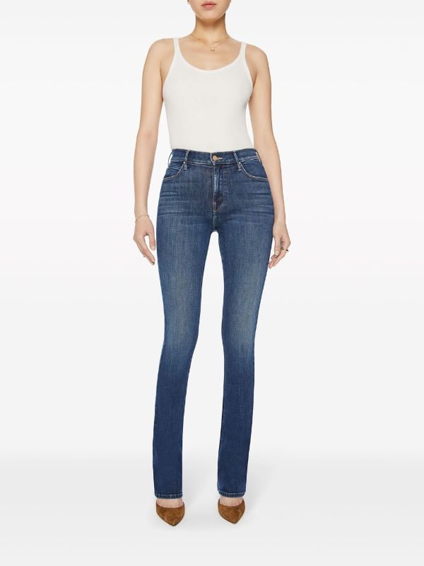 MOTHER mid-rise Flared Jeans - Farfetch