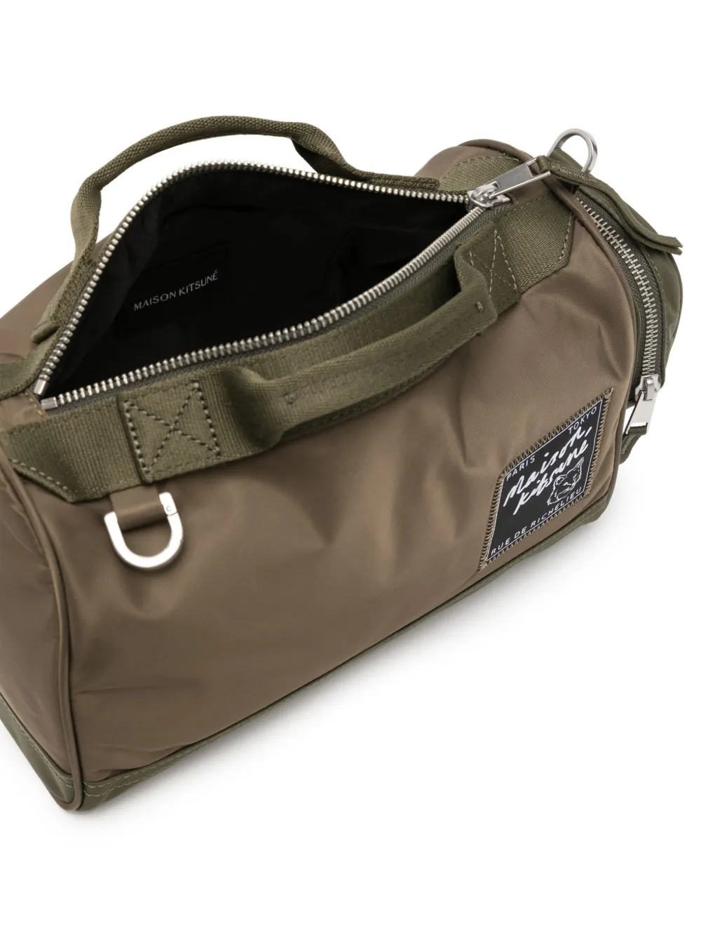 Maison Kitsuné Medium logopatch Panelled Duffle Bag Farfetch