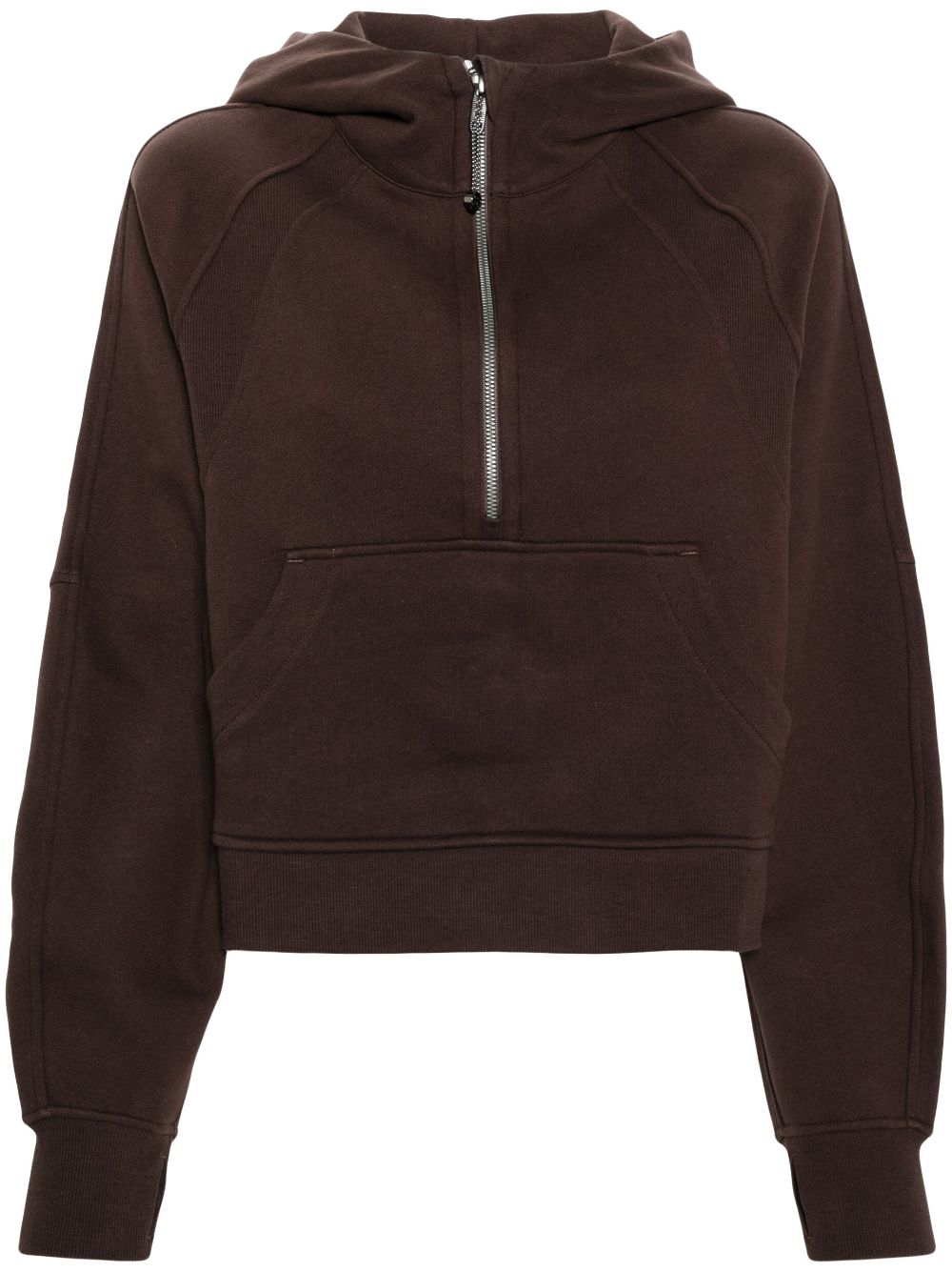 Lululemon Scuba Half-zip Hoodie In Brown