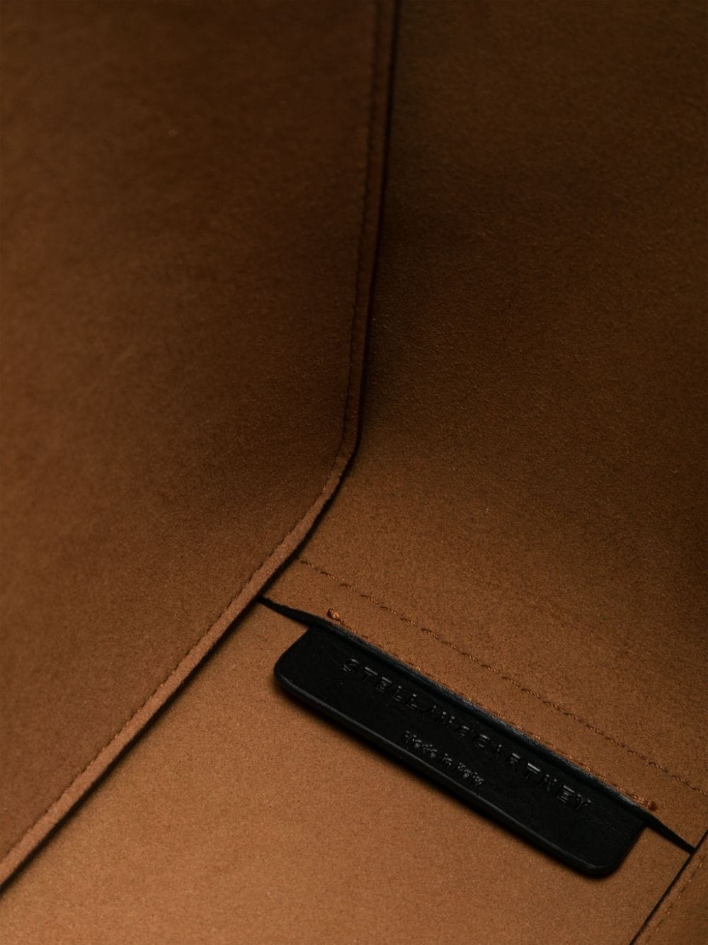 Shop Stella Mccartney Logo-perforated Leather Crossbody Bag In Black