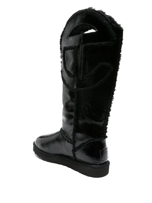 Knee high shop leather ugg boots