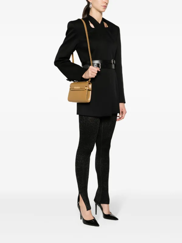Saint Laurent Mini Manhattan Leather Crossbody Bag Brown FARFETCH IE