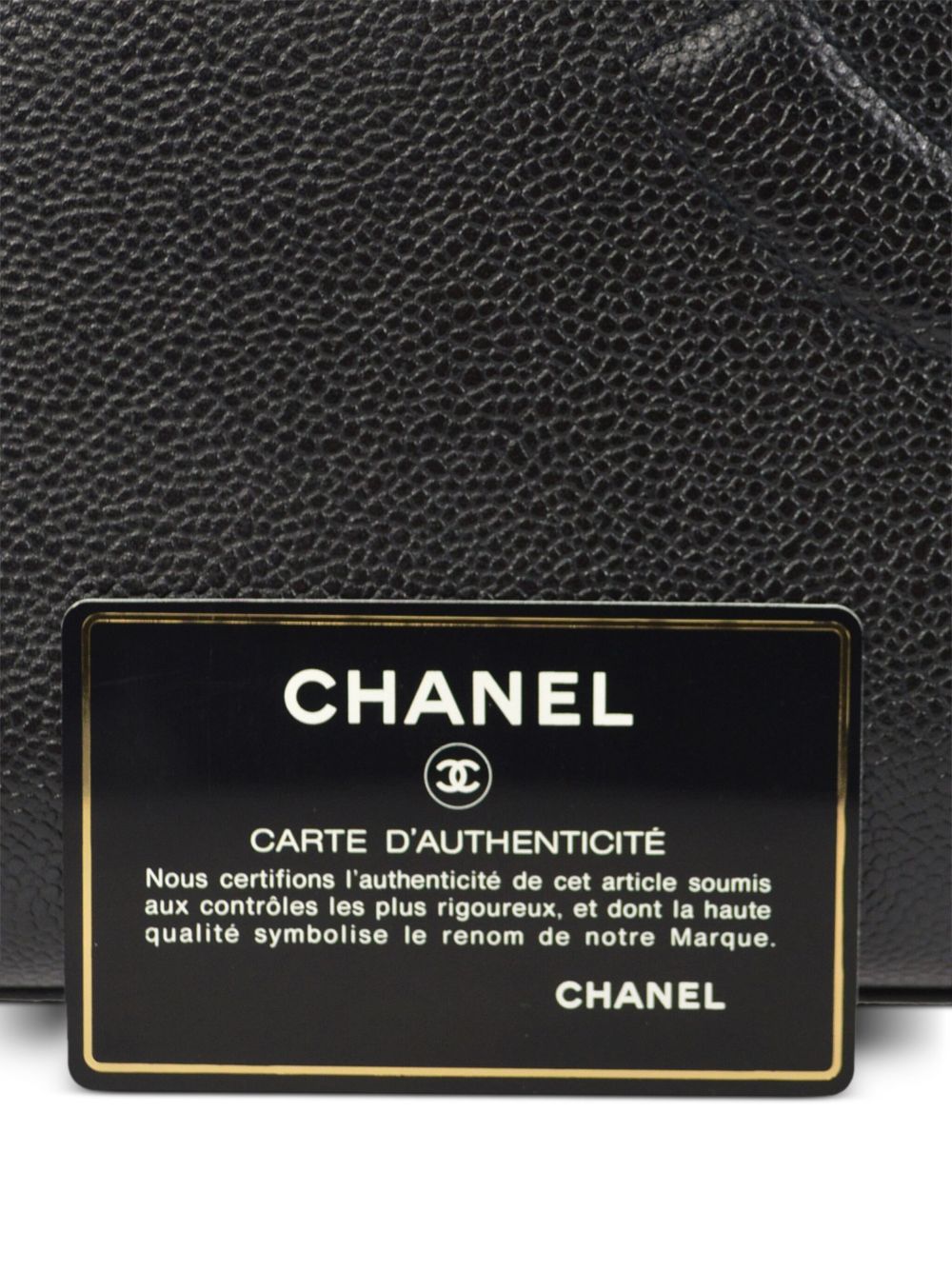 CHANEL 1995 CC caviar-leather shoulder bag Women