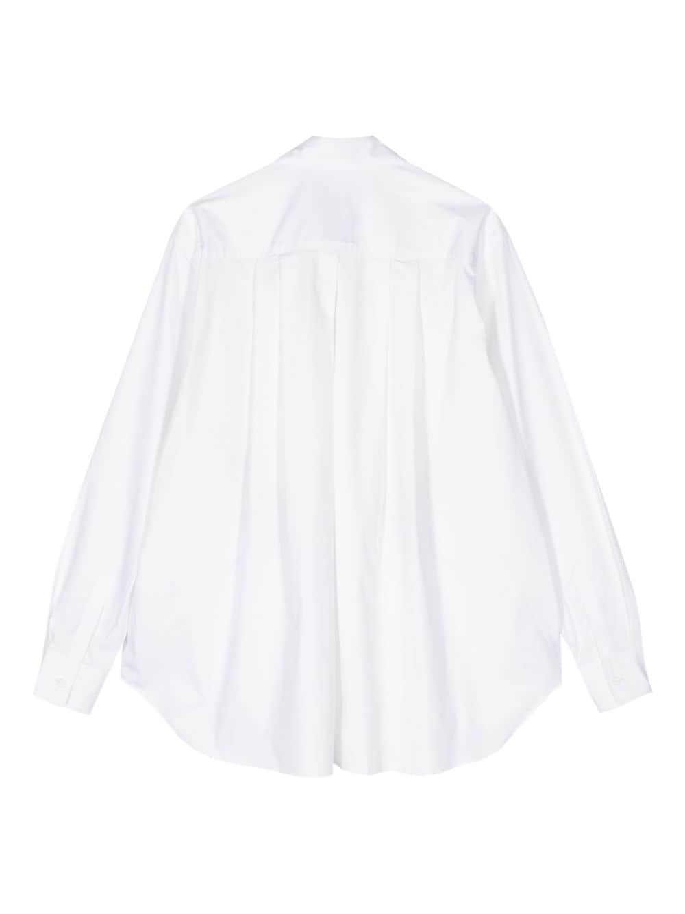 Shop Fumito Ganryu Kinetic Panelled Shirt In White