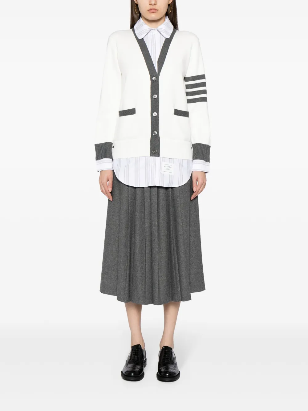 Thom Browne Gelaagd vest - Wit