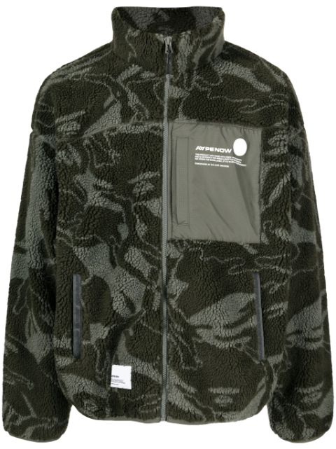 AAPE BY *A BATHING APE camouflage-print fleece jacket Men