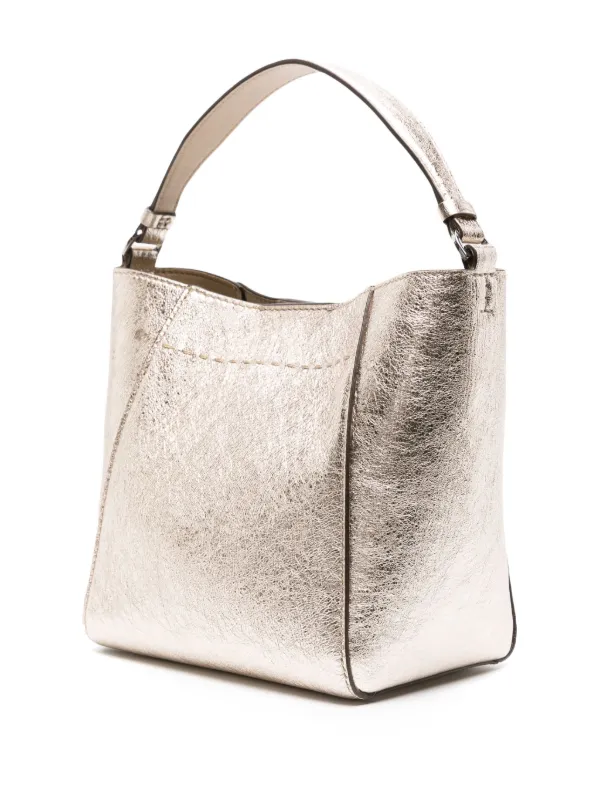 Tory burch 2025 mcgraw metallic tote