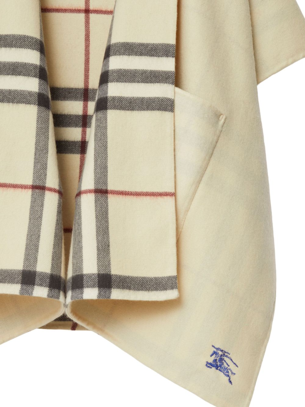 Affordable Burberry EKD-embroidered cashmere cape Men